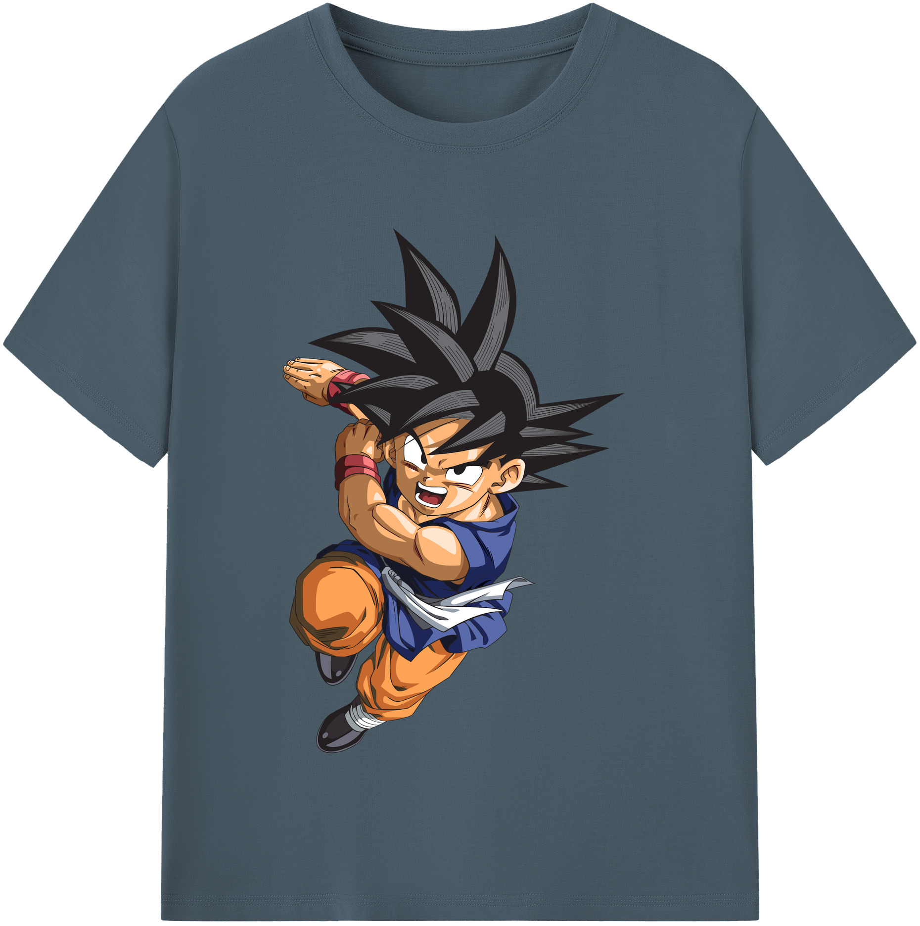 （画像用） ドラゴンボール 孫悟空（そん ごくう）Son Goku カカロット DRAGON BALL Kakarotto 綿100％半袖Tシャツ（フロントプリント）